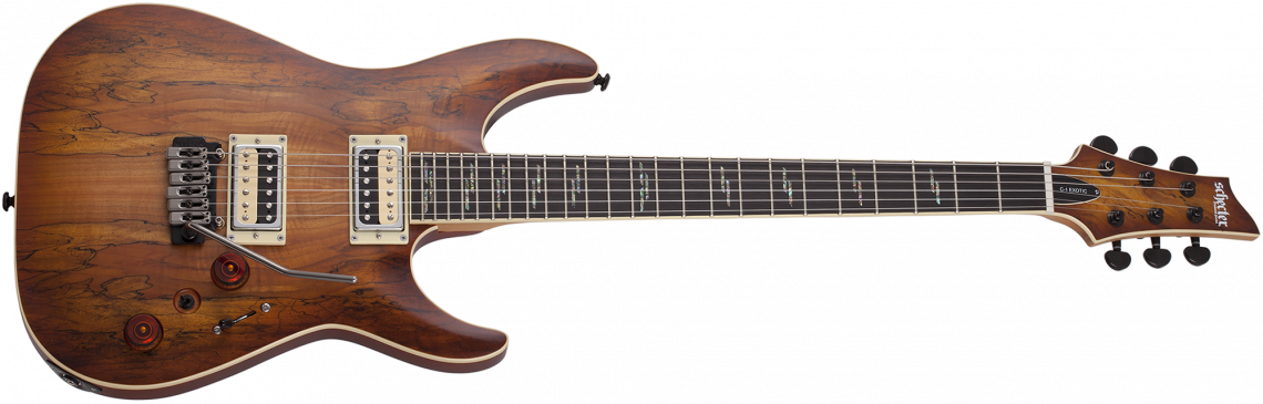 Hlavní obrázek Superstrat SCHECTER C-1 Exotic Spalted Maple - Satin Natural Vintage Burst