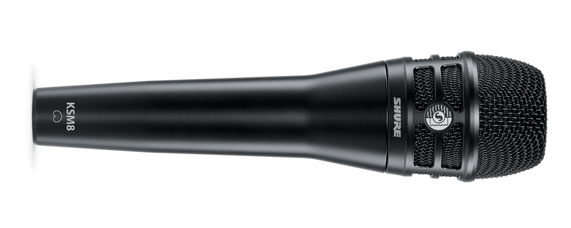 Hlavní obrázek Dynamické pódiové vokální mikrofony SHURE KSM8 Black