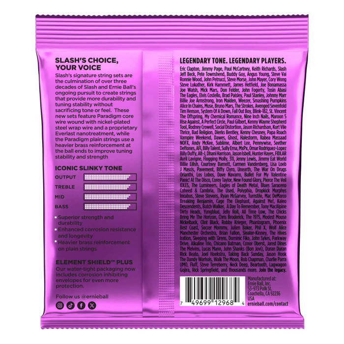 Hlavní obrázek Tvrdost .011 ERNIE BALL 2200 Slash Signature Electric Guitar Strings 11-48 Gauge