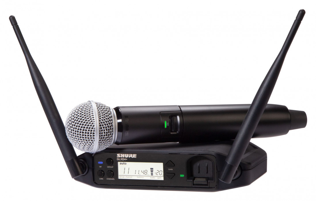 Hlavní obrázek S ručním mikrofonem SHURE GLXD24+/SM58