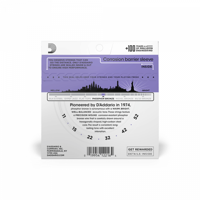Hlavní obrázek Tvrdost .011 D'ADDARIO EJ26