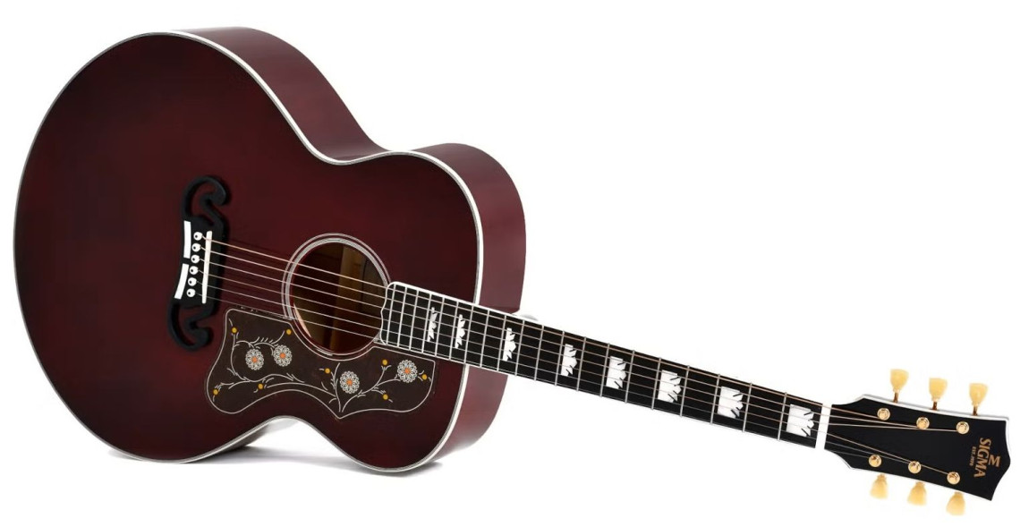 Hlavní obrázek Jumbo SIGMA GUITARS GJA-SG200-WR - Wine Red