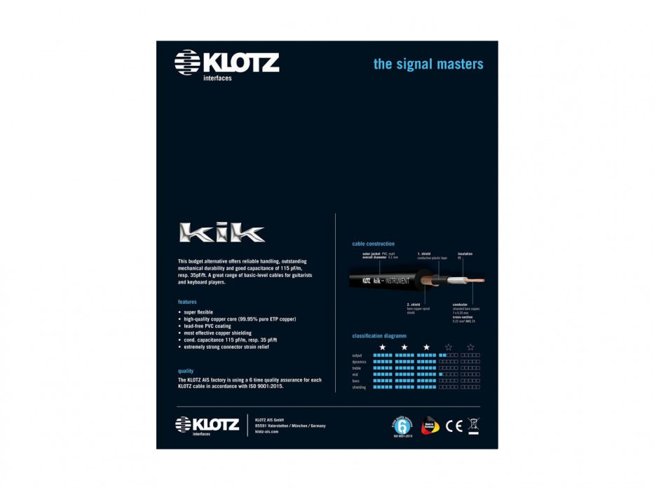 Hlavní obrázek 1-4m KLOTZ KIKKG3.0RRSW