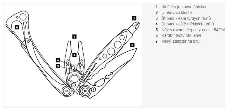 Hlavní obrázek Nářadí LEATHERMAN Skeletool CX