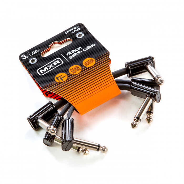 Hlavní obrázek do 1 m DUNLOP MXR RIBBON PATCH CABLE 0,08m - 3 PACK, propojovací kabel