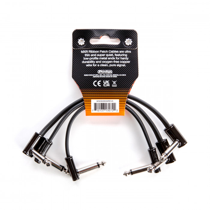 Hlavní obrázek do 1 m DUNLOP MXR RIBBON PATCH CABLE 0,15m - 3 PACK, propojovací kabel