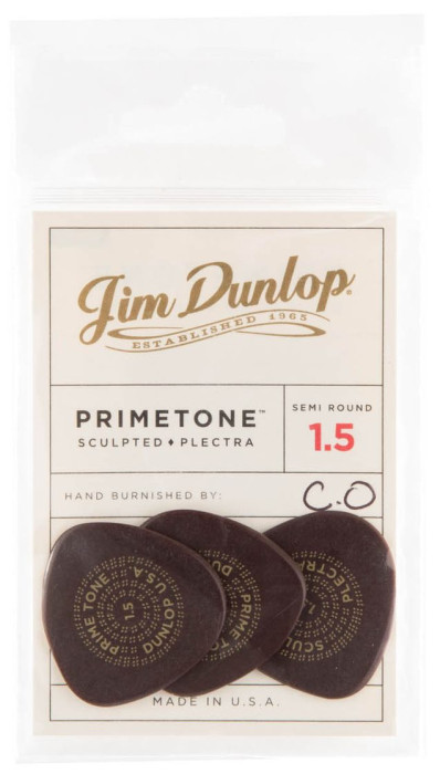 Hlavní obrázek Tvrdost do 2.0 DUNLOP Primetone Semi Round Grip Pick 1.5mm, 12ks