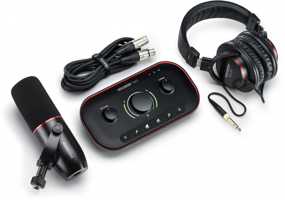 Hlavní obrázek Mikrofony pro rozhlasové vysílání FOCUSRITE Vocaster Two Studio
