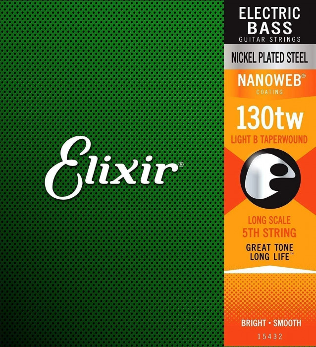 Hlavní obrázek Vícestrunné a ostatní sady pro baskytaru ELIXIR Bass Nanoweb 15432 Medium B 130tw