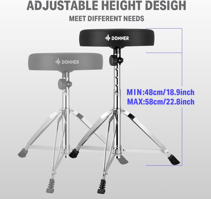 Hlavní obrázek Stoličky DONNER Drum Throne Set
