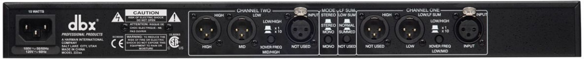 Hlavní obrázek Speaker management a crossovery DBX 223XS