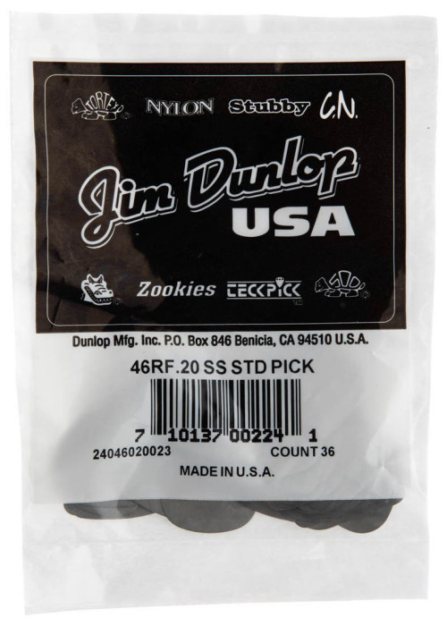 Hlavní obrázek Tvrdost do 2.0 DUNLOP Stainless Steel Standard Pick 0.20mm