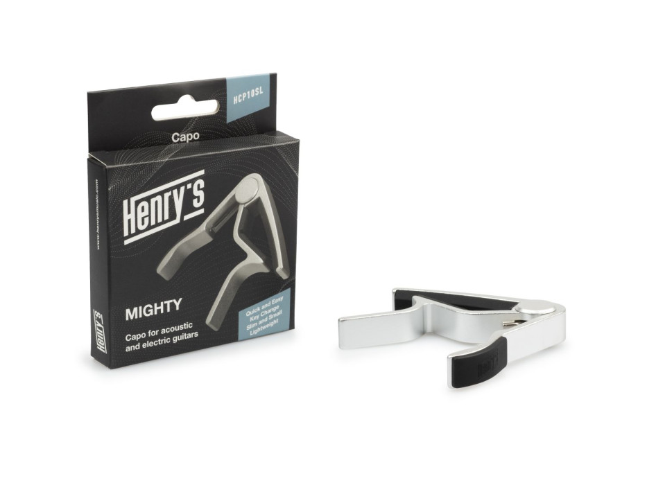 Hlavní obrázek Kapodastry pro akustické a elektrické kytary HENRY’S Mighty HCP10 - Silver