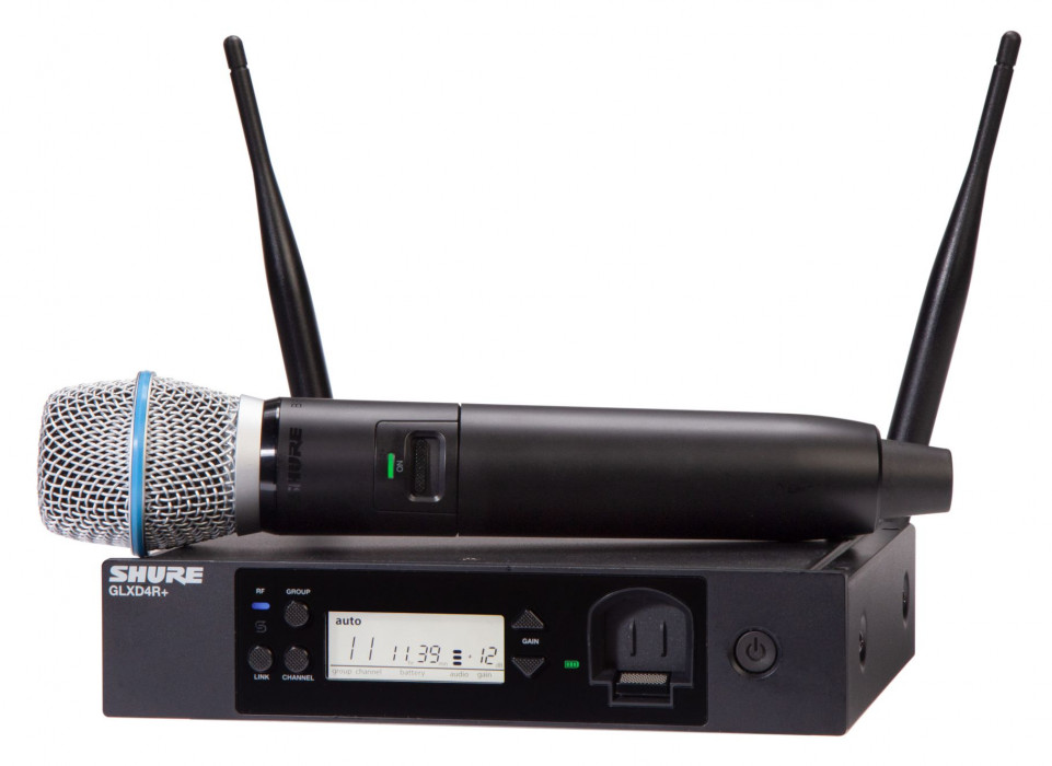 Hlavní obrázek S ručním mikrofonem SHURE GLXD24R+/B87A
