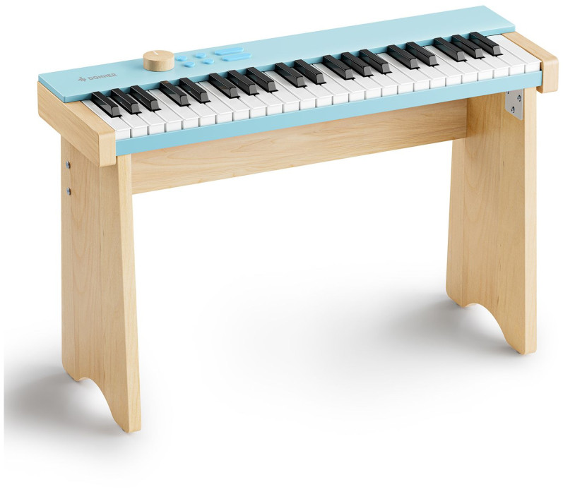 Hlavní obrázek Dětské keyboardy DONNER KIDO V-20 Mini Digital Keyboard 44 keys Light Blue with Stand