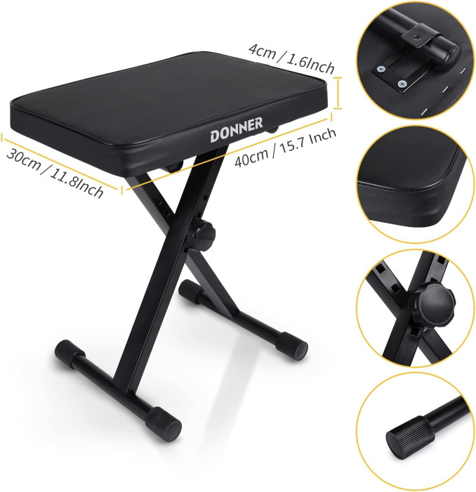 Hlavní obrázek Stoličky a sedáky DONNER X-style Keyboard Bench