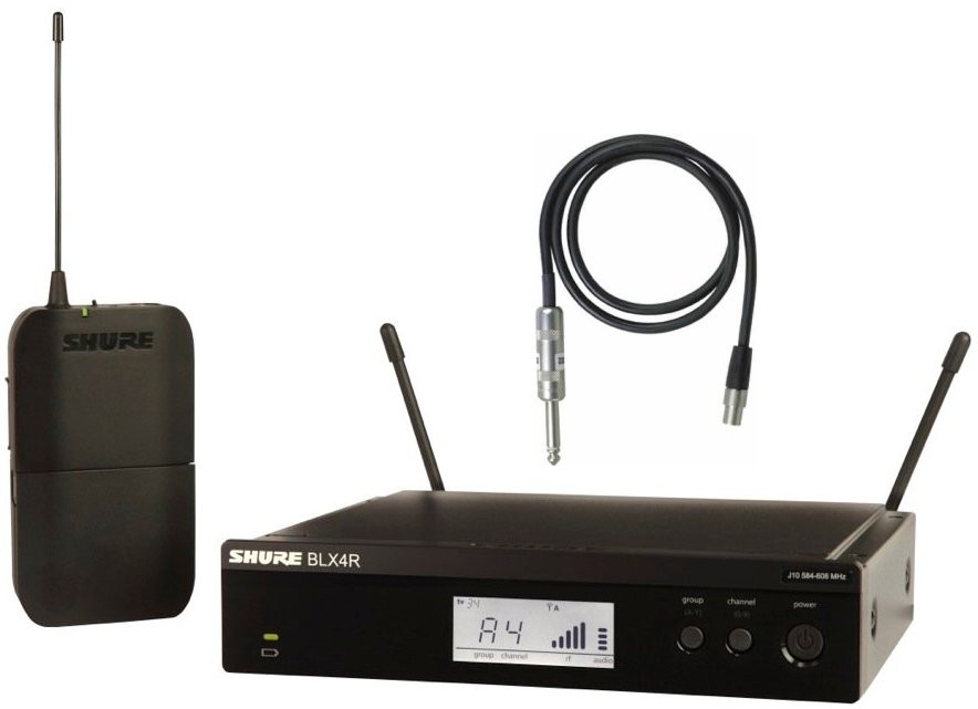 Hlavní obrázek Bezdrátové nástrojové systémy pro kytary a baskytary SHURE BLX14RE M17 662 - 686 MHz