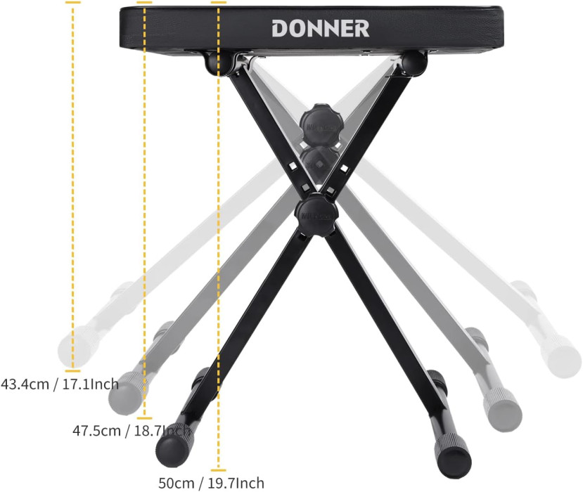 Hlavní obrázek Stoličky a sedáky DONNER X-style Keyboard Bench
