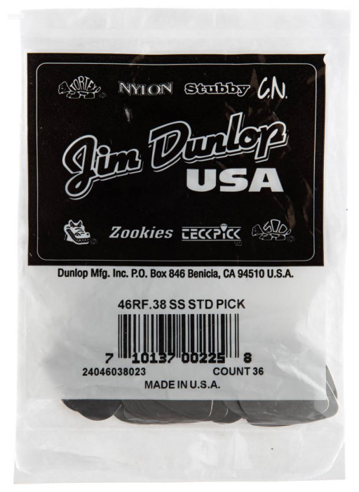 Hlavní obrázek Ostatní DUNLOP Stainless Steel Standard Pick 0.38mm