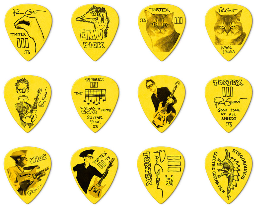 Hlavní obrázek Tvrdost 0.73 DUNLOP PG462P PAUL GILBERT CUSTOM TORTEX TIII PICK .73MM - 12 ks