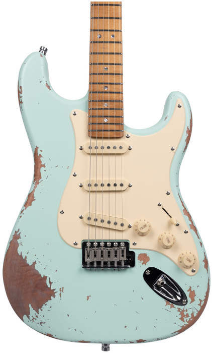Hlavní obrázek Elektrické kytary HENRY’S Destiny ST-2 Fatal - Surf Green Aged