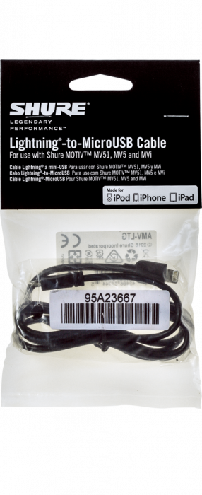 Hlavní obrázek USB kabely SHURE AMV-LTG