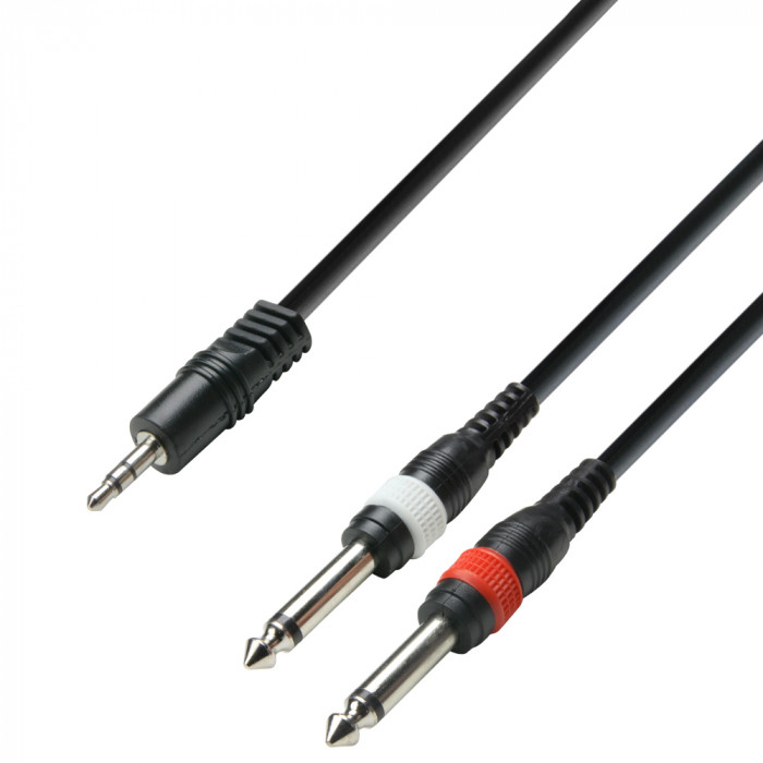 Hlavní obrázek 1x J3,5 stereo - 2x mono J6,3TS / XLR ADAM HALL 3 Star Series - K3Y WPP0100