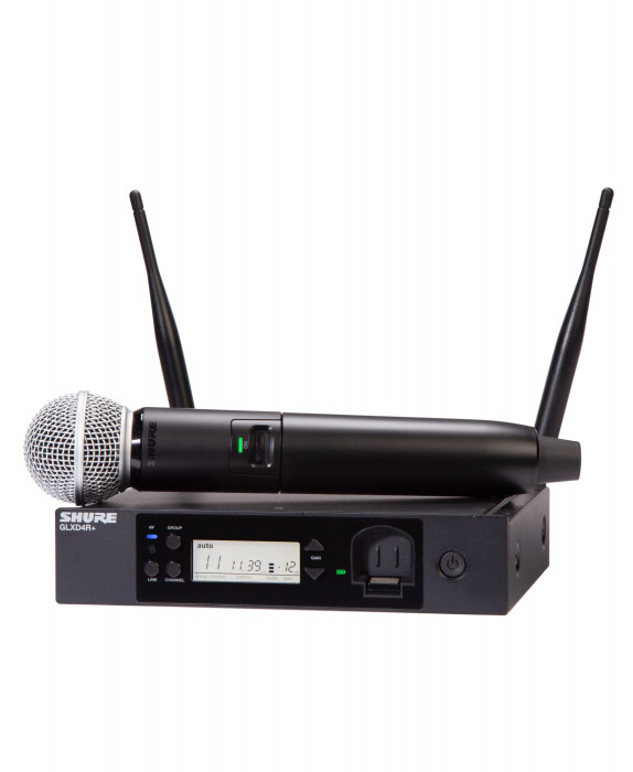 Hlavní obrázek S ručním mikrofonem SHURE GLXD24R+/SM58