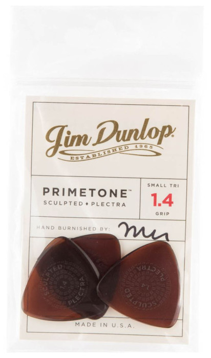 Hlavní obrázek Tvrdost do 2.0 DUNLOP Primetone Small Triangle Grip Pick 1.4mm, 12ks