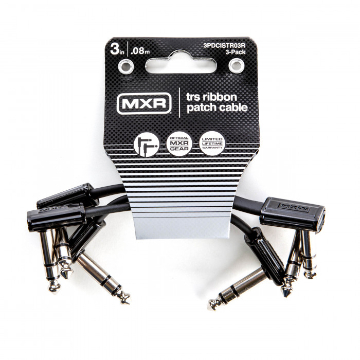 Hlavní obrázek do 1 m DUNLOP MXR TRS RIBBON PATCH CABLE 0,08m - 3 PACK, propojovací kabel