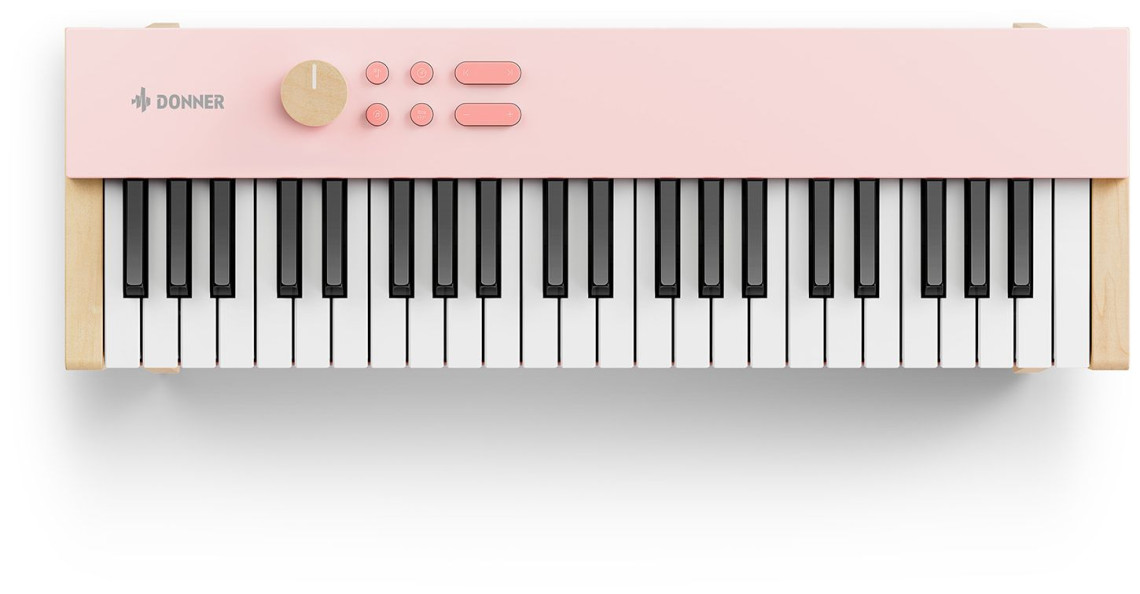 Hlavní obrázek Dětské keyboardy DONNER KIDO V-20 Mini Digital Keyboard 44 keys Light Pink wirh Stand