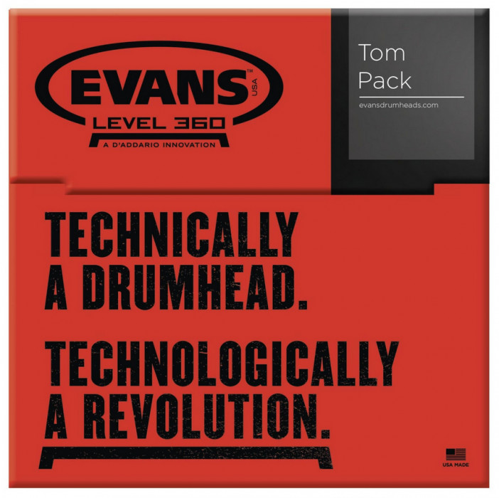 Hlavní obrázek Sady blan EVANS ETP-EC2SCLR-F EC2S Clear Tom Pack - Fusion