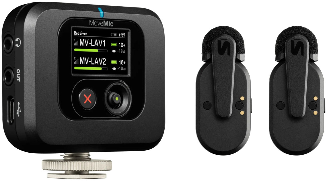 Hlavní obrázek S klopovým mikrofonem (lavalier) SHURE MOVEMIC TWO RECEIVER KIT