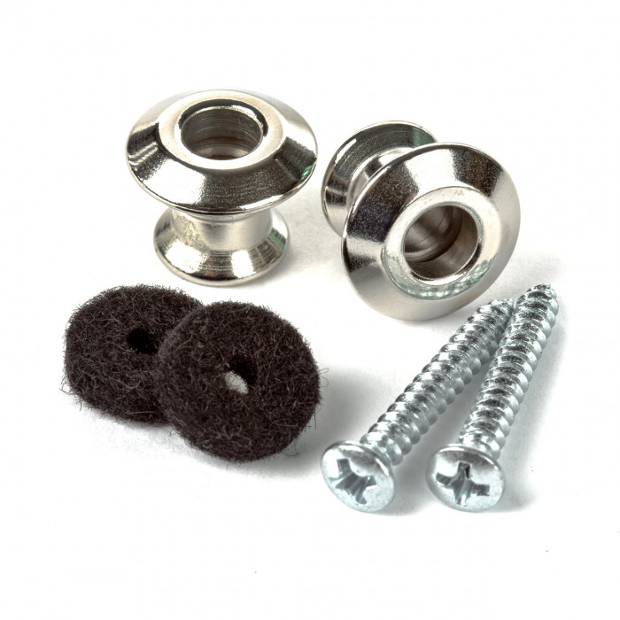 Hlavní obrázek Zámky na popruh DUNLOP 2PSLS031N - STRAPLOK DUAL DESIGN STRAP BUTTON SET - NICKEL