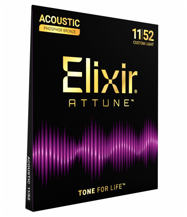Hlavní obrázek Tvrdost .011 ELIXIR Attune Acoustic Phosphor Bronze Custom Light .011 - .052
