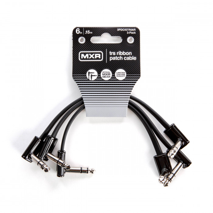 Hlavní obrázek do 1 m DUNLOP MXR TRS RIBBON PATCH CABLE 0,15m - 3 PACK, propojovací kabel