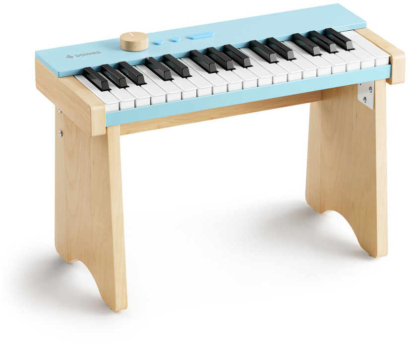 Hlavní obrázek Dětské keyboardy DONNER KIDO V-10 Mini Digital Keyboard 32 keys Light Blue with Stand
