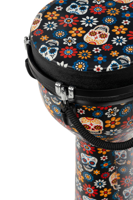 Hlavní obrázek Djembes MEINL JD10DA-DH Jumbo Synthetic Djembe 10” - Day Of The Dead/Designer Head