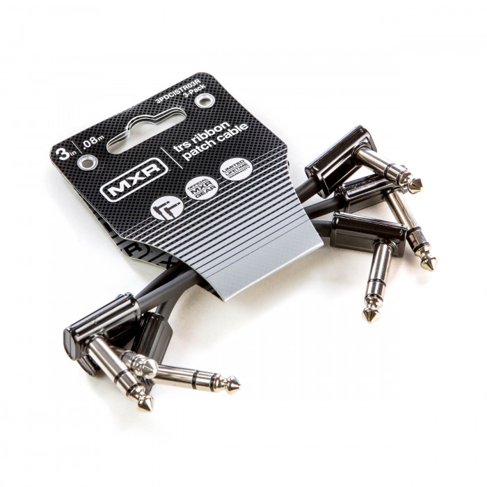 Hlavní obrázek do 1 m DUNLOP MXR TRS RIBBON PATCH CABLE 0,08m - 3 PACK, propojovací kabel