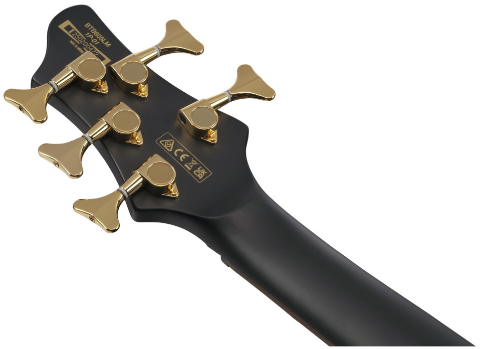 Hlavní obrázek 5strunné IBANEZ BTB605LM-BKF - Black Flat Light-Angled