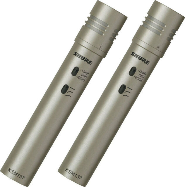 Hlavní obrázek Malomembránové kondenzátorové mikrofony SHURE KSM137/SL STEREO