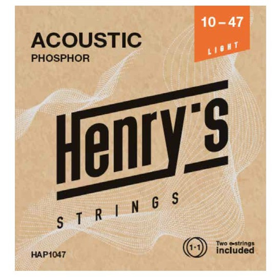 Hlavní obrázek Tvrdost .010 HENRY’S HAP1047 Acoustic Phosphor - 010“ - 047“