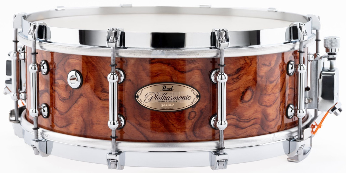 Hlavní obrázek 14" PEARL PHTF1450 Philharmonic 14”x5” Bubinga/Maple/Bubinga - Natural Bubinga Gloss