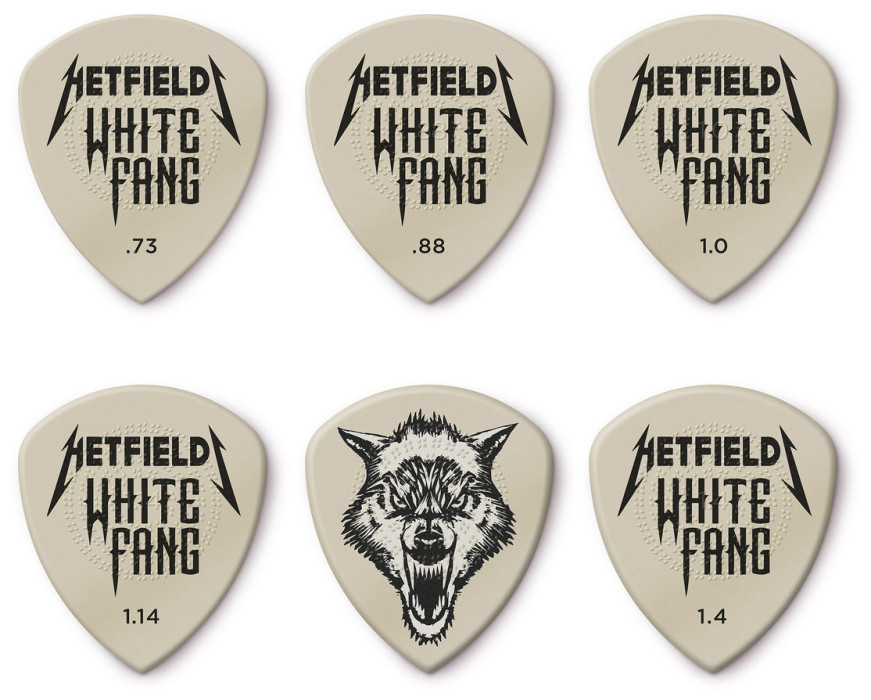 Hlavní obrázek Ostatní DUNLOP PVPPH122 HETFIELD'S WHITE FANG CUSTOM FLOW PICK VARIETY PACK - 6 ks