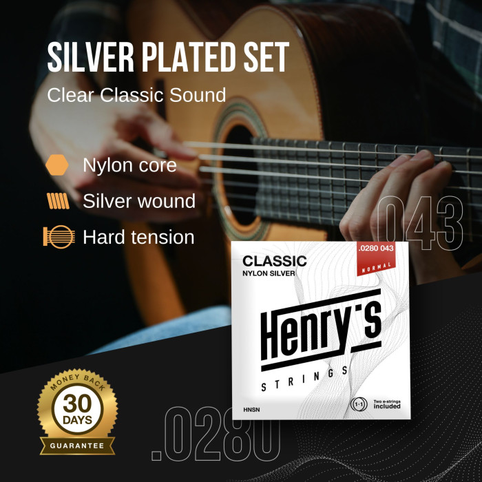 Hlavní obrázek Normal tension HENRY’S HNSN-3P Nylon Silver 0280 043, 3pack set