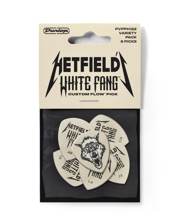 Hlavní obrázek Ostatní DUNLOP PVPPH122 HETFIELD'S WHITE FANG CUSTOM FLOW PICK VARIETY PACK - 6 ks