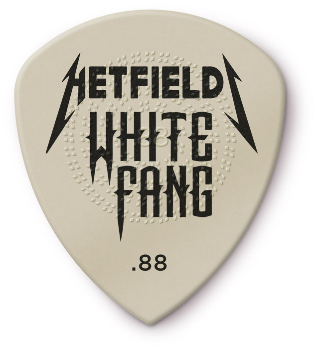 Hlavní obrázek Tvrdost 0.88 DUNLOP PH122P088 HETFIELD'S WHITE FANG CUSTOM FLOW PICK .88MM - 6 ks