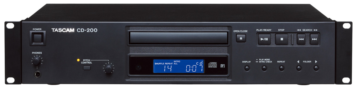 Hlavní obrázek Profesionální CD/DVD/USB/SD/MC přehrávače TASCAM CD200