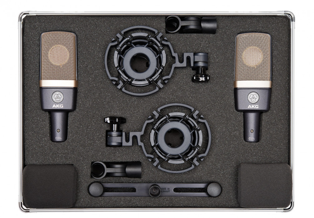 Hlavní obrázek Velkomembránové kondenzátorové mikrofony AKG C314 Stereo set
