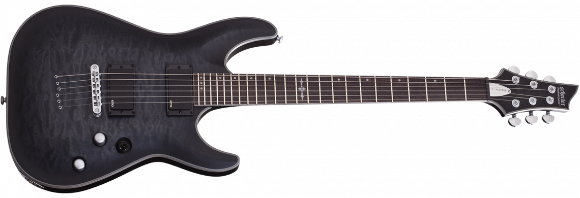 Hlavní obrázek Superstrat SCHECTER C-1 Platinum See-Thru Black Satin